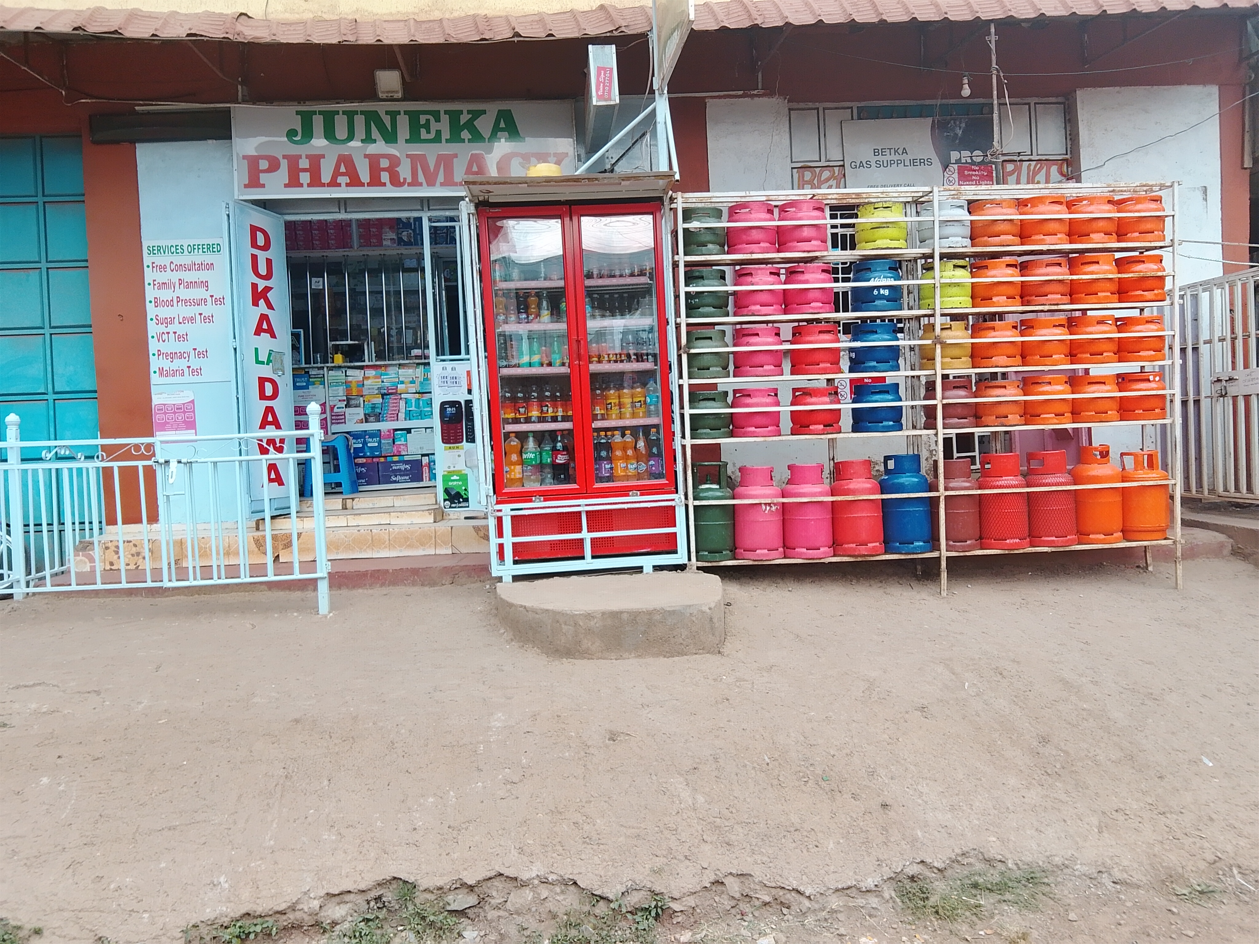 Juneka pharmacy and gas supplier 