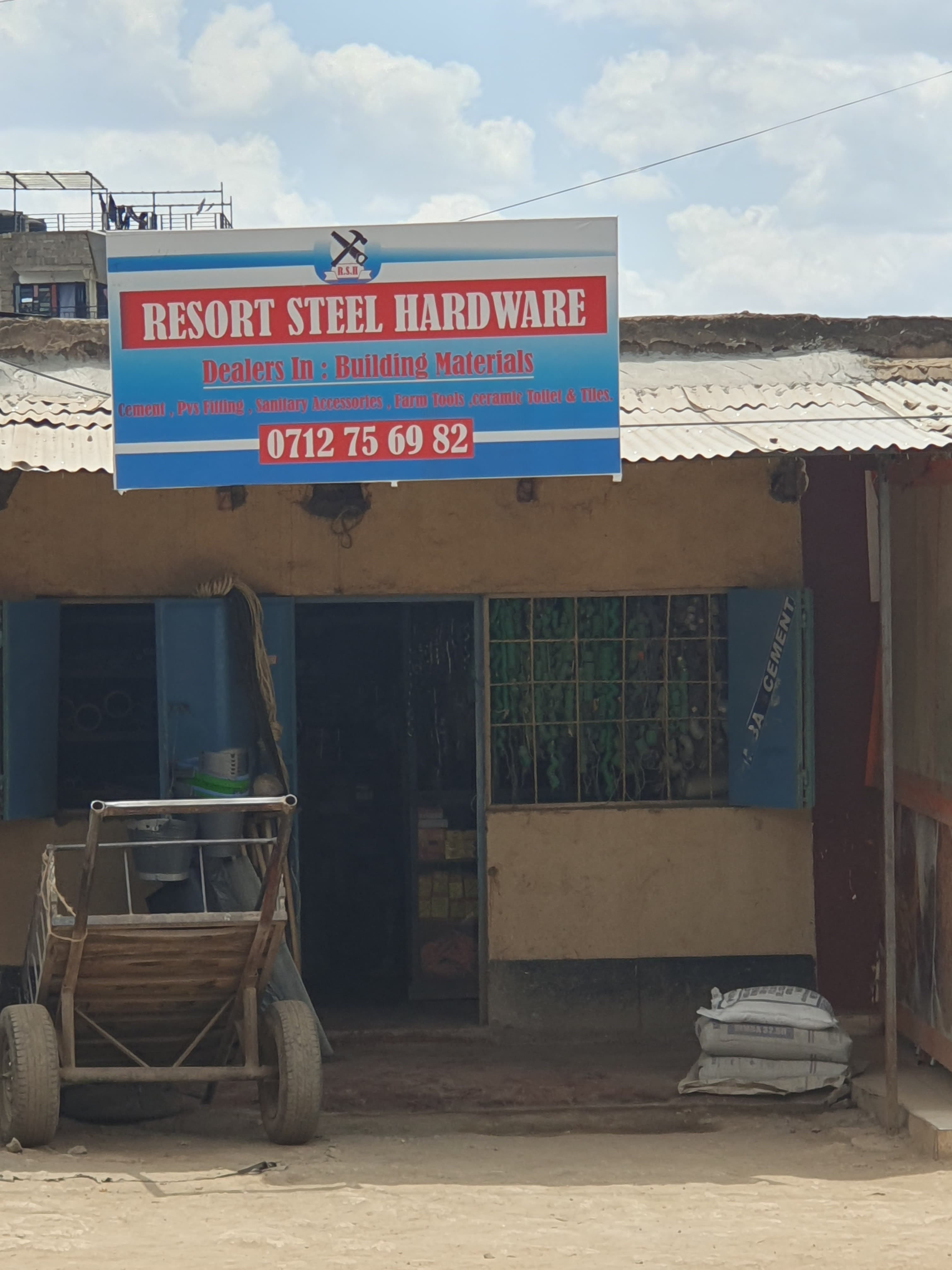 Resort steel hardware 