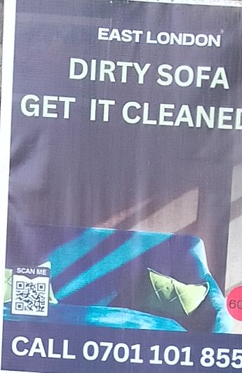 East London  dirty sofa cleaner